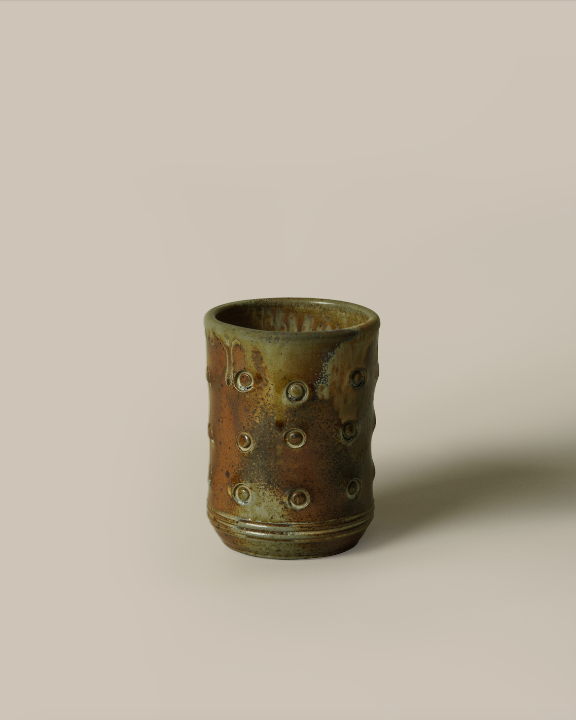Cylindrical Ceramic Vessel