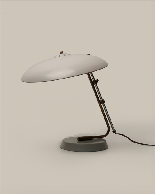 Mid Century Saucer Lamp