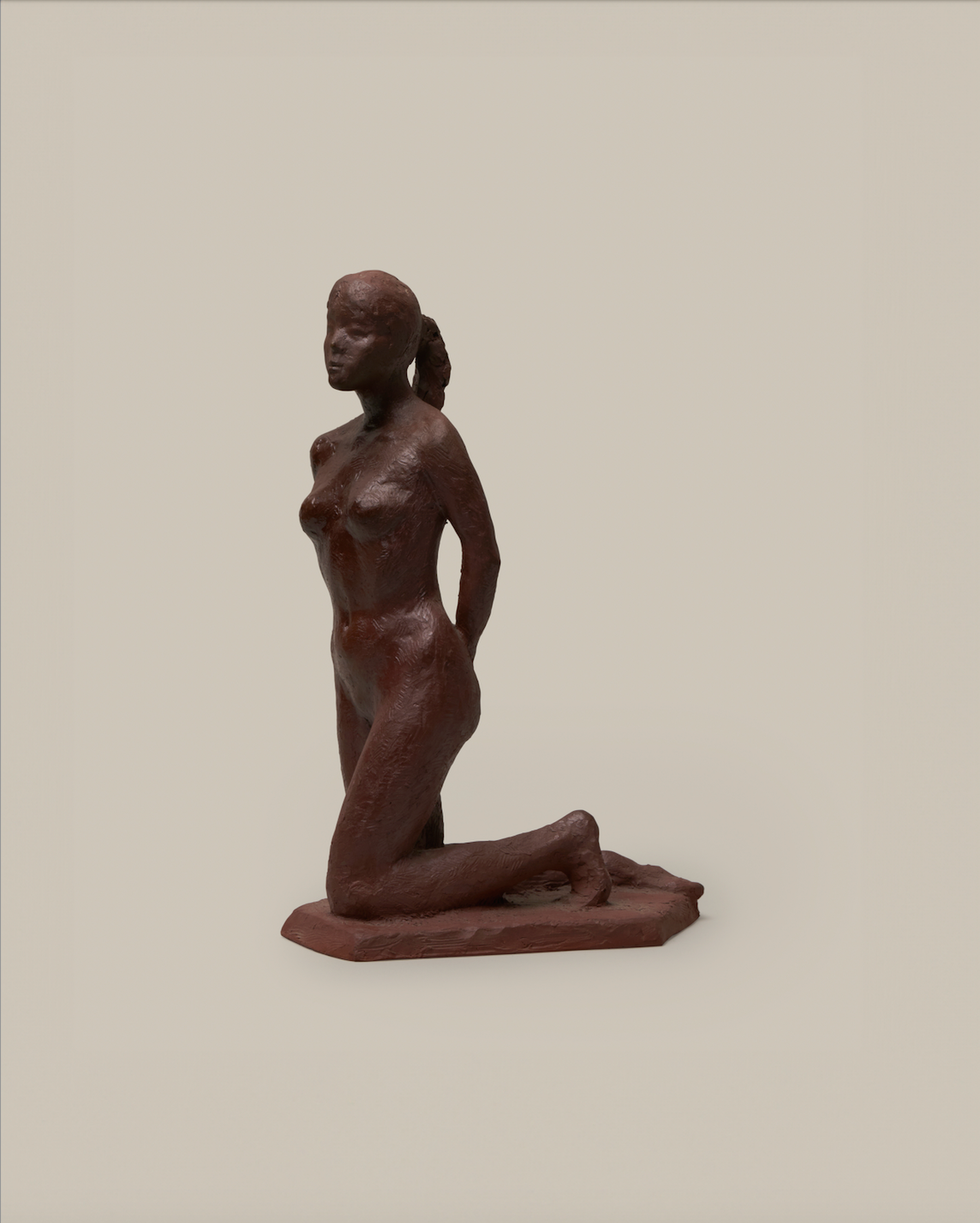 Okimono Clay Sculpture