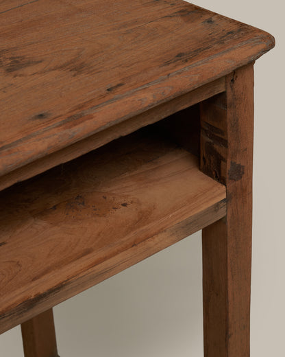 Teak Schoolhouse Console